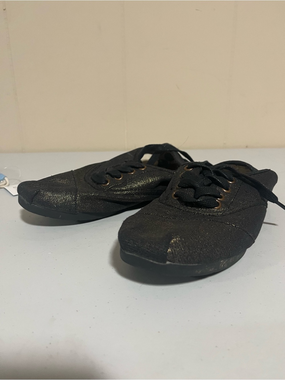 Black Lace-Up Casual Shoes
